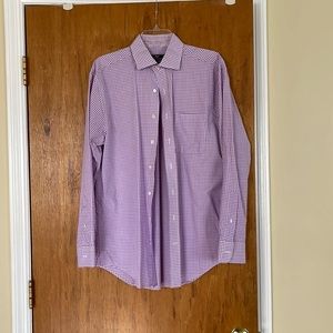 Vineyard Vines Mens Medium Lavender Gingham Button down
